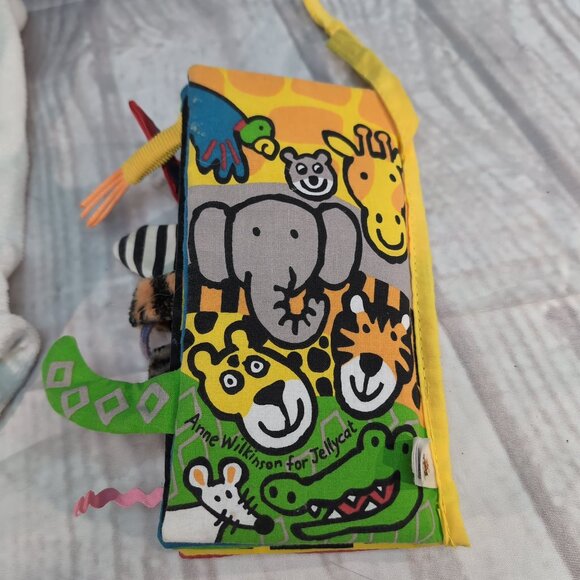 Jellycat Baby Toy Bundle Plush Puppy Lovey, Pterodactyl Dino& Soft Animal Book - Picture 3 of 11